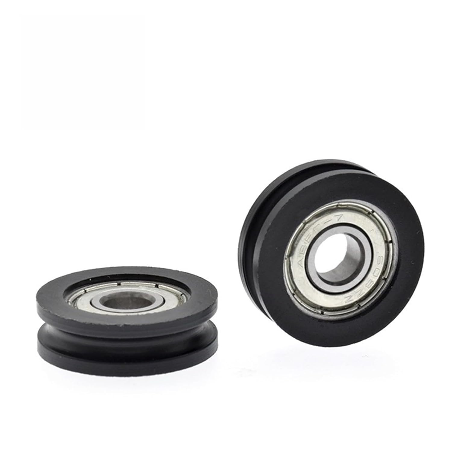 Plastic Coated Bearing 608ZZ 8 * 29.5 * 9mm POM Roller Concave Wheel Nylon Pulley Bore Size 4mm Diameter 29.5mm