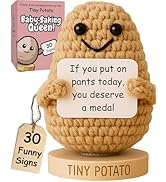 Funny Pregnancy Gift - Tiny Potato Crochet with 30 Empowering Cards for Expecting Soon to Be Moms...