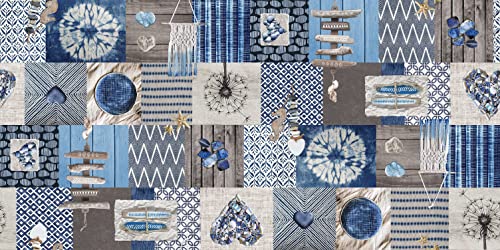 d-c-fix nappe de table toile cirée Manhattan Sidney - anti-tache en plastique PVC - linge enduite pour intérieur et extérieur - 150 cm rond