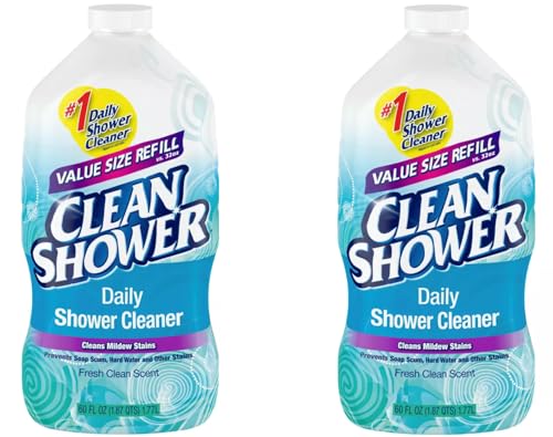 2 Set / Clean+Shower++No+Scent+Basin+Tub+and+Tile+Cleaner++60+oz.+Liquid
