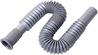 OLIREXD 1-1/4 Inch Flexible Expandable S Trap Drain Pipe - Universal Plastic Extension Tube for Kitchen Bathroom Sink Drains
