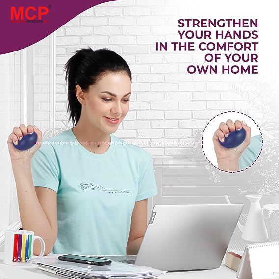 MCP Healthcare Silicon Gel Soft Stress Relief Therapy Ball Relieve Stress with a Blue Stress Ball: Squeeze Away Tension and Anxiety (Blue) MCP Healthcare Silicon Gel Soft Stress Relief Therapy Ball Relieve Stress with a Blue Stress Ball: Squeeze Away Tension and Anxiety (Blue)