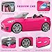 MINIFUN 91 Pcs Doll Convertible Car Set, Doll Clothes and Accessories, Doll Playset Dress up Toys for Girls Kids Toddlers, Gift Toys for Age 3 4 5 6 7 8