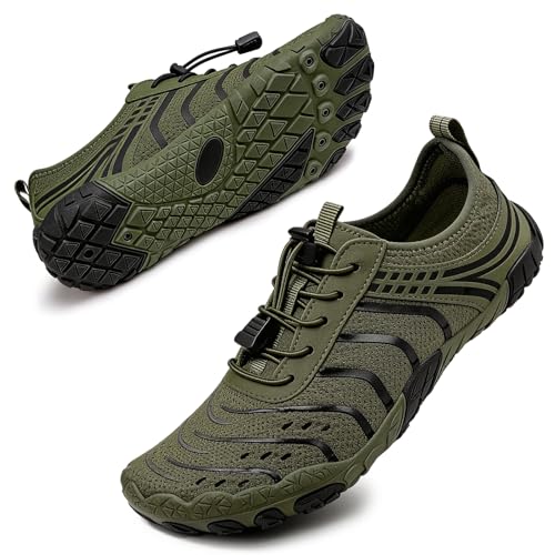 Image of Barefoot Shoes for Women & Men, Grounded Walking Hiking Barefoot Shoes, Wide Toe Box Non-Slip Water Athletic Footwear, Comfortable Vitality Barefoot Footwear, Trail Running Sneakers Unisex