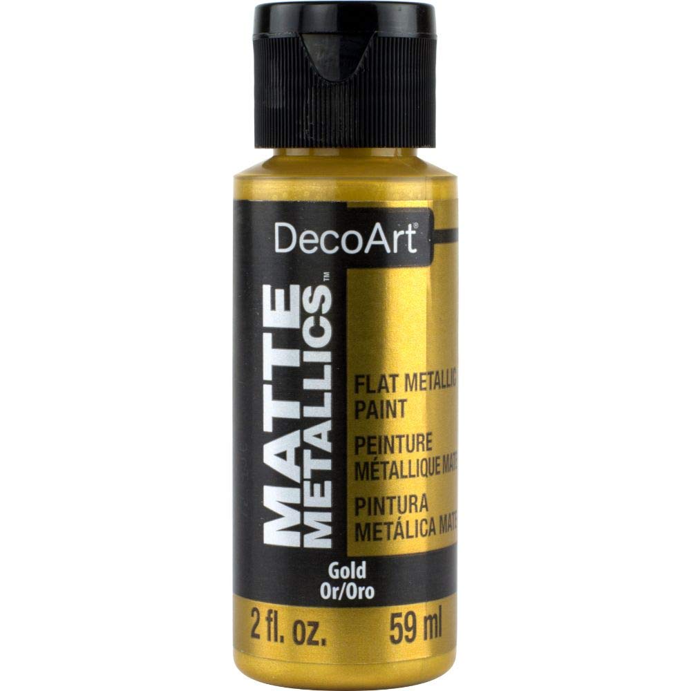 Deco Art Americana Acrylic Matte Metallics 2Oz-Gold