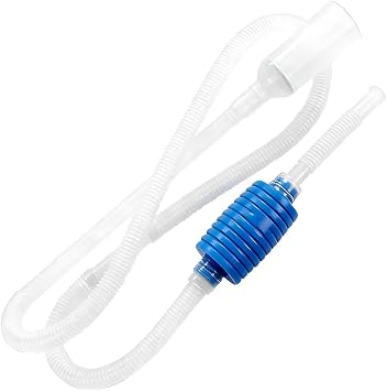 Gasoline Siphon Hose Pump, Portable 5.57FT Vehicle Hand Gas Fuel Pump with Hose, Manual Fuel Transfer Siphone Accessories for Water, Diesel, Oil, Universal for Truck SUV Van
