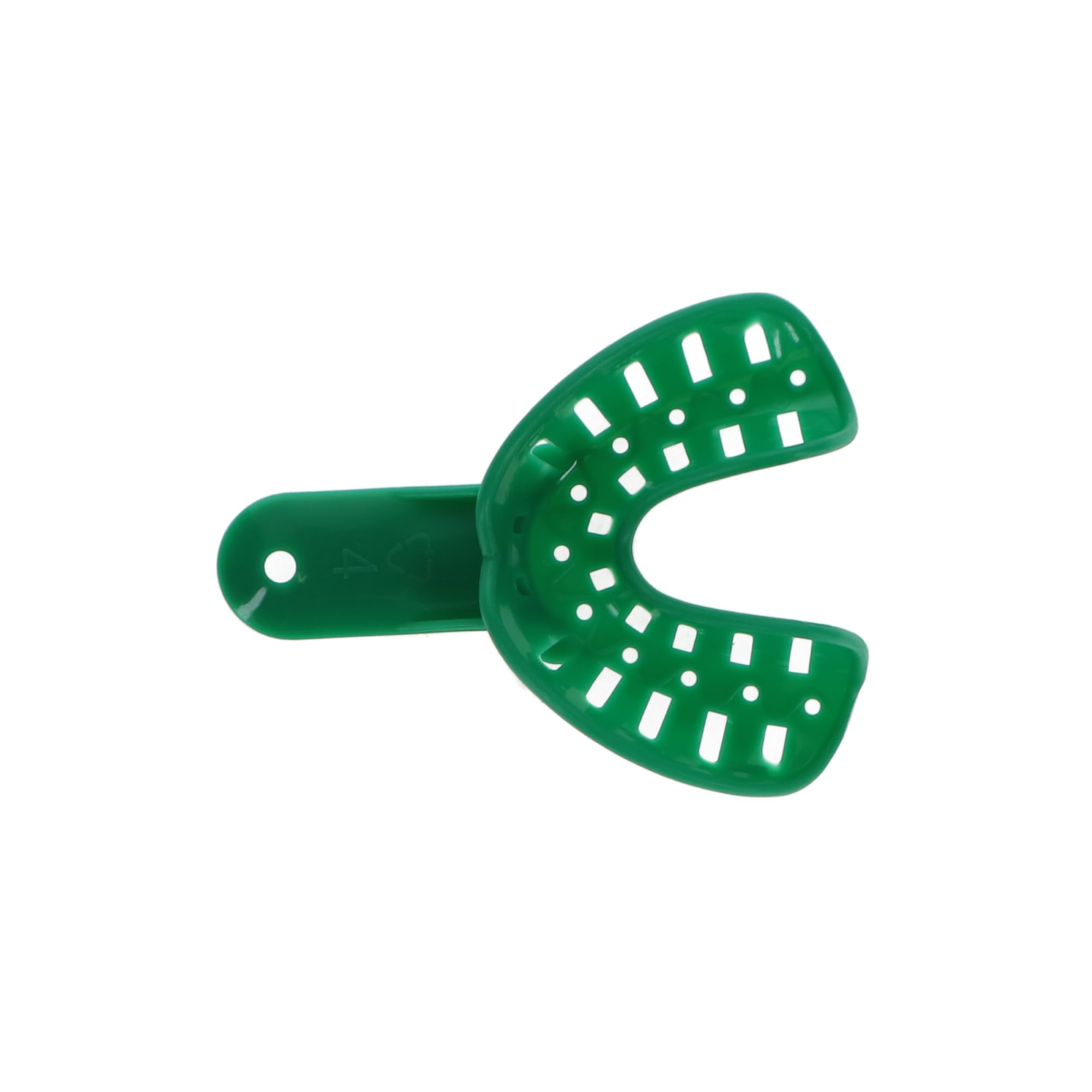 Plasdent ITO-4L Ortho Impression Trays Adult Small Lower #4 Green 25/Pk