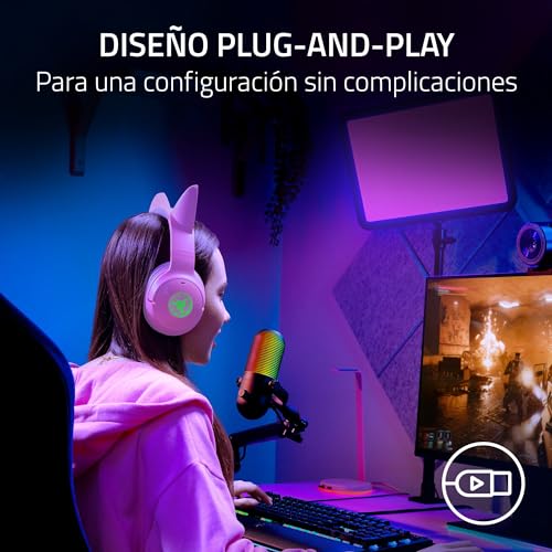 Miniatura 6 de Razer Seiren V3 Chroma - Micrófono USB RGB con pulsación para silenciar (Iluminación Reactiva Para Streaming y juegos, Micrófono de condensador supercardioide) Negro