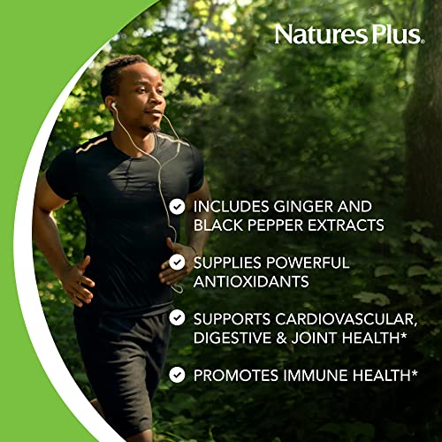 Natures Plus Gummies Turmeric Curcumin - 60 Gummies, Peach - Supports Joint, Digestive & Cardiovascular Health - Vegan, Gluten Free, Non-GMO - 30 Servings - Thumbnail 3