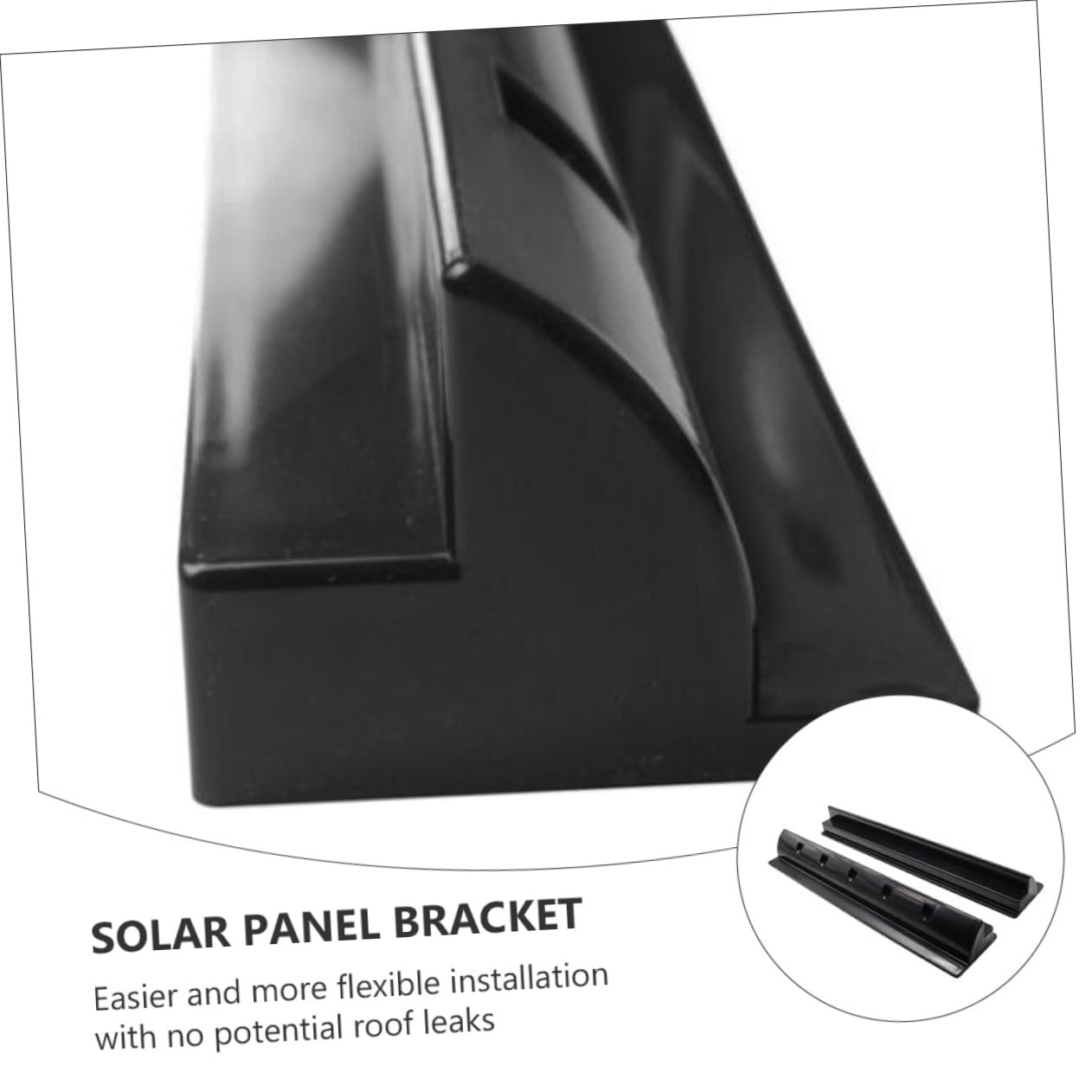 Gatuida Solare Caldo Supporto a Pezzi e Abs 2 Nero Pannello Umidità Resistente Freddo Installazione Flessibile Barca e Tetto