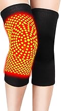 Self Heating Knee Brace Support Cashmere Knit Knee Warmer Winter Thermal Fleece Compression Knee Wrap Sleeves Treating Knee Injury for Arthritis, Joint Pain Relief, Sports Injury Recovery, Size XXL