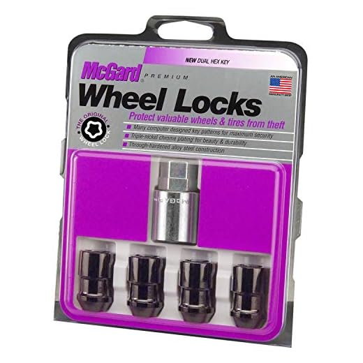 McGard 24026 Black Cone Seat Wheel Locks (M12 x 1.5 Thread Size) - Set of 4