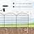 FOREHOGAR Decorative Metal Garden Fence Outdoor CTW3643, 43.2in H x 14.75 ft L, No Dig Temporary Dog Fence Border Fencing for Yard Patio Landscape Flower Bed,5 Panels + 6 Stakes, Black