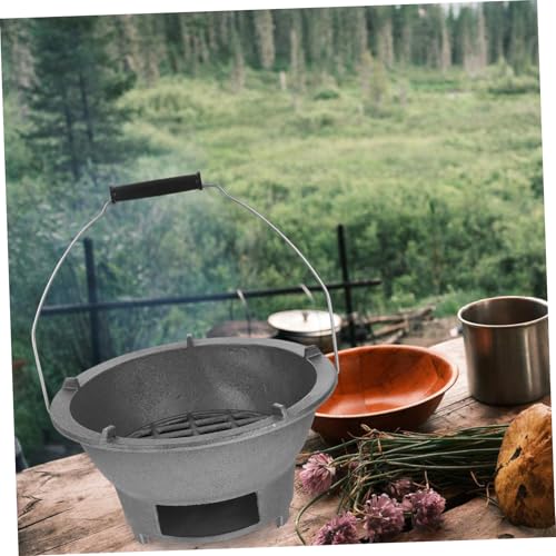Grille intérieure en fonte HEMOTON, réchaud durable de table - 6