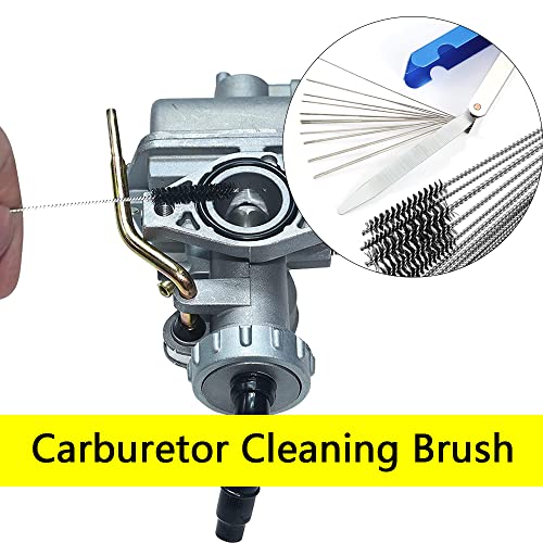 Carburetor Carbon Dirt Jet Remove Cleaner Tool Kit, Airbrush Cleaning Kit, 10 Cleaning Needles With 5 Brushes, Suitable For Motorcycle Atv Moped #TOP6