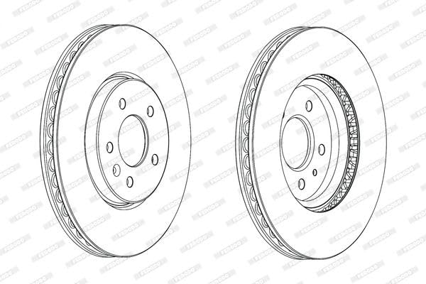 FERODO 2x Discofreno DDF2191C-1