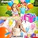Anordsem Electric Balloon Air Pump: Polypropylene Plastic Case with Dual Nozzle - Quick Inflating for All Balloons at Home - Rose Red Blower Machine Knotter for Parents Party DIY Decoration