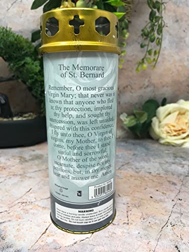 Our Lady of The Miraculous Grave Candle Windproof Cap Prayer Religious Graveside