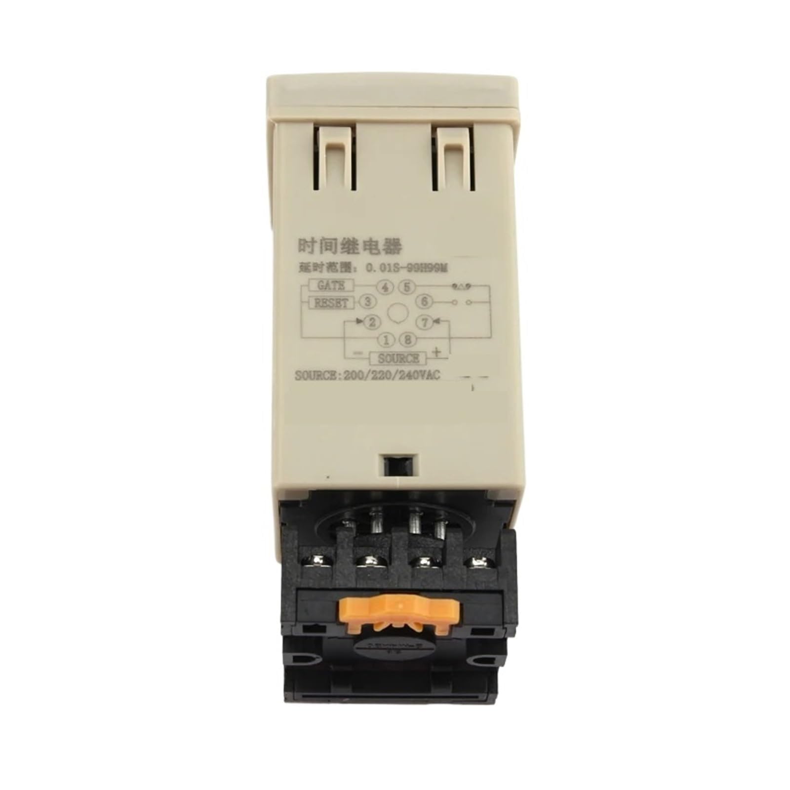 DH48S-2Z Digital L/E/D Interruptor de relé Temporizador programable 0,01 S-99H99M Temporizador de retardo con Base AC/DC 12V 24V 36V 110V 220V 380V(DC24V)