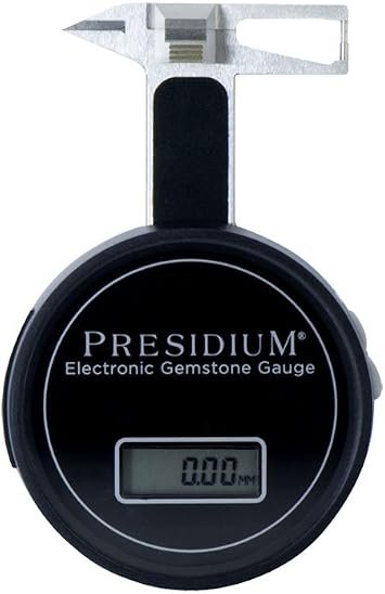 Presidium Electronic Gemstone Gauge PEGG | Digital Jewelry and Diamond Measuring Tool for Accurate Gemstone Dimensions and Carat Weight Estimation, Touch Button Zeroing, High-Precision Display