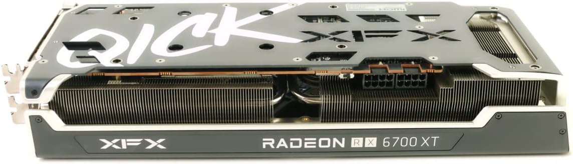 XFX Speedster QICK319 AMD Radeon RX 6700 XT Black Gaming Graphics Card with 12GB GDDR6 HDMI 3xDP, AMD RDNA 2 RX-67XTYPBDP (Renewed)
