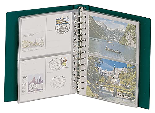 Album cartes postales CLASSIC Lindner 1103K G vert de fabrication soignée