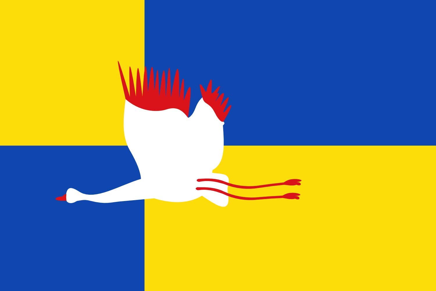 Drapeau Maarheeze vlag grand modèle pour décoration de maison et événements