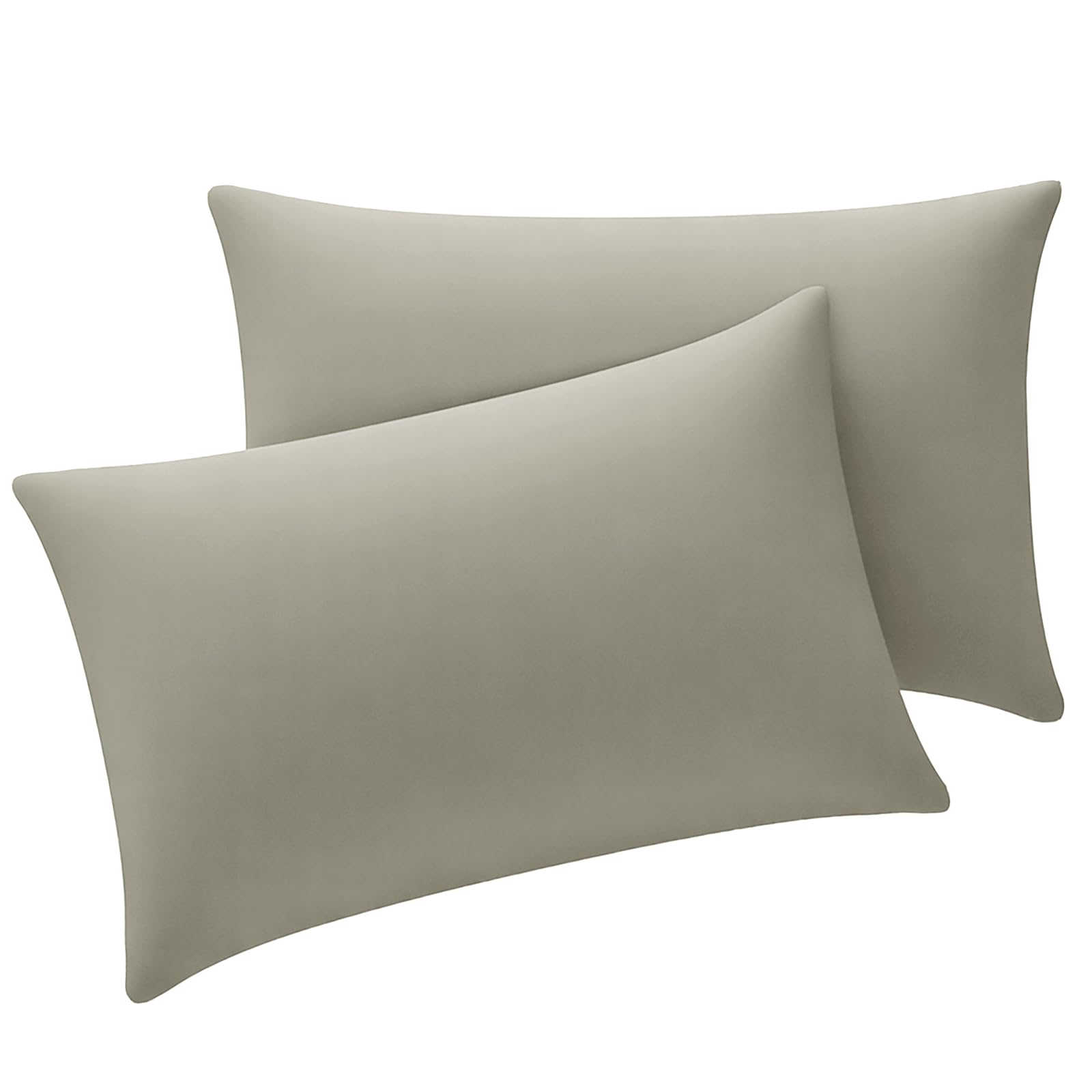 Tifschlaf Kissenbezug 2er Set - Kopfkissenbezug mit Reißverschluss aus Mikrofaser Weich, Pillow Case