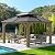 Modern Shade Wood Gazebo 11' x 13', Cedar Framed Wooden Gazebo with Double Galvanized Steel Roof, Permanent Hardtop Gazebo with Sturdy Hooks for Garden, Backyard Patio and Deck