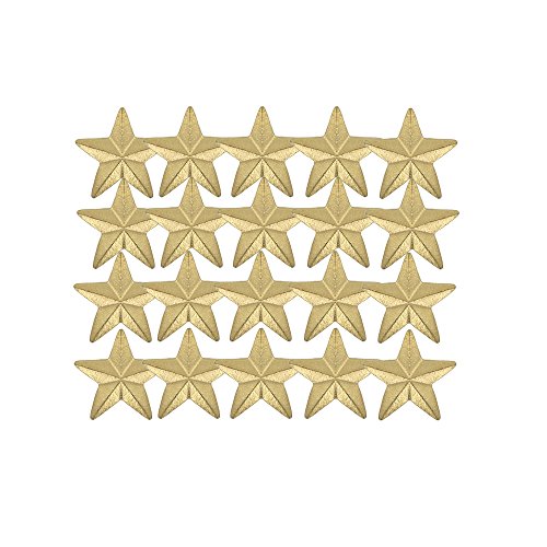 Image of SHOP AWARDS AND GIFTS Gold Chenille Lapel Pins for Student Recognition in Academics and Sports, Small Star, 7 /16 Inch, Pack of 20