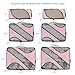 BAGAIL 6 Set Packing Cubes,Travel Luggage Packing Organizers(6Set Pink)