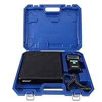 Kältemittelwaage Elektronische, 100 kg Gewichtskala Digital Electronic Kältemittel Skala Digitalwaage mit Tragbaren Tragetasche und LCD Display für Klimaanlage und Auto AC