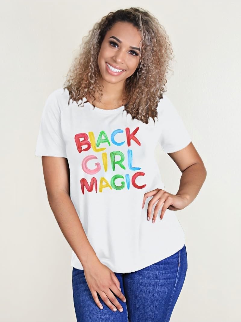 Black History Month Shirts Melanin African American Women T-Shirts Juneteenth Tshirt - Image 3