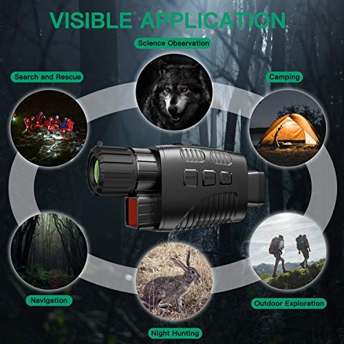JStoon Digital Night Vision Monocular with Infrared Illuminator & Video Recording, 984ft Long Distance, 1080P Night Vision Goggles Binoculars for Hunting, Camping, Surveillance with 32 GB SD Card - Thumbnail 7