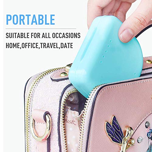 Y-Kelin 2 Pcs Retainer Box Retainer Case Retainer Container Partial Mouth Guard Container Case Denture Box Orthodontic Denture Storage Boxes With Vent Holes (Light Blue+White) #TOP7