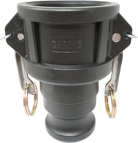 Gloxco Poly Tipo DA leva y ranura de manguera de montaje, reductor, acoplador hembra de 2 x adaptador macho de 1-12 (CAM-2015-DA-PP)