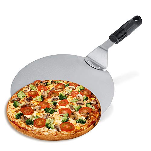 Ejoyous Pizza Bread Shovel Spatula Pan, Stainless Steel Pizza Peel Bakers Oven Restaurant Paddle