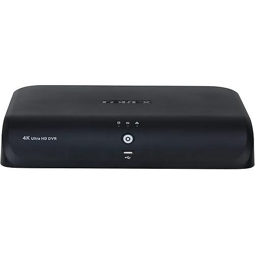 Lorex D881A82B Fusion 4K Ultra HD 12 Camera Capable (8 Wired and 4 Wi-Fi) 2TB Digital Video Recorder, Expandable up to 8TB, Lorex Home (M. ) (Renewed)