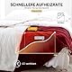 Warmrest Heizdecke mit Abschaltautomatik 𝐅𝐥𝐚𝐧𝐞𝐥𝐥 𝐒𝐡𝐞𝐫𝐩𝐚, 6 Temperaturstufen & 1~10 Stunden Auto-Off-Timer Überhitzungsschutz, 130 x 180 cm Elektrische Wärmedecke, Maschinenwaschbar Rot