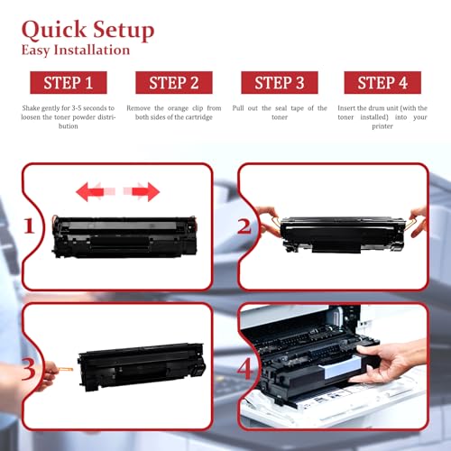 Image of 137 Black Toner Cartridge 2-Pack Replacement for Canon CRG-137 Toner | Compatible with imageCLASS MF210 MF220 MF230 MF240 Series, LBP151dw, D570 Printer, 9435B001AA