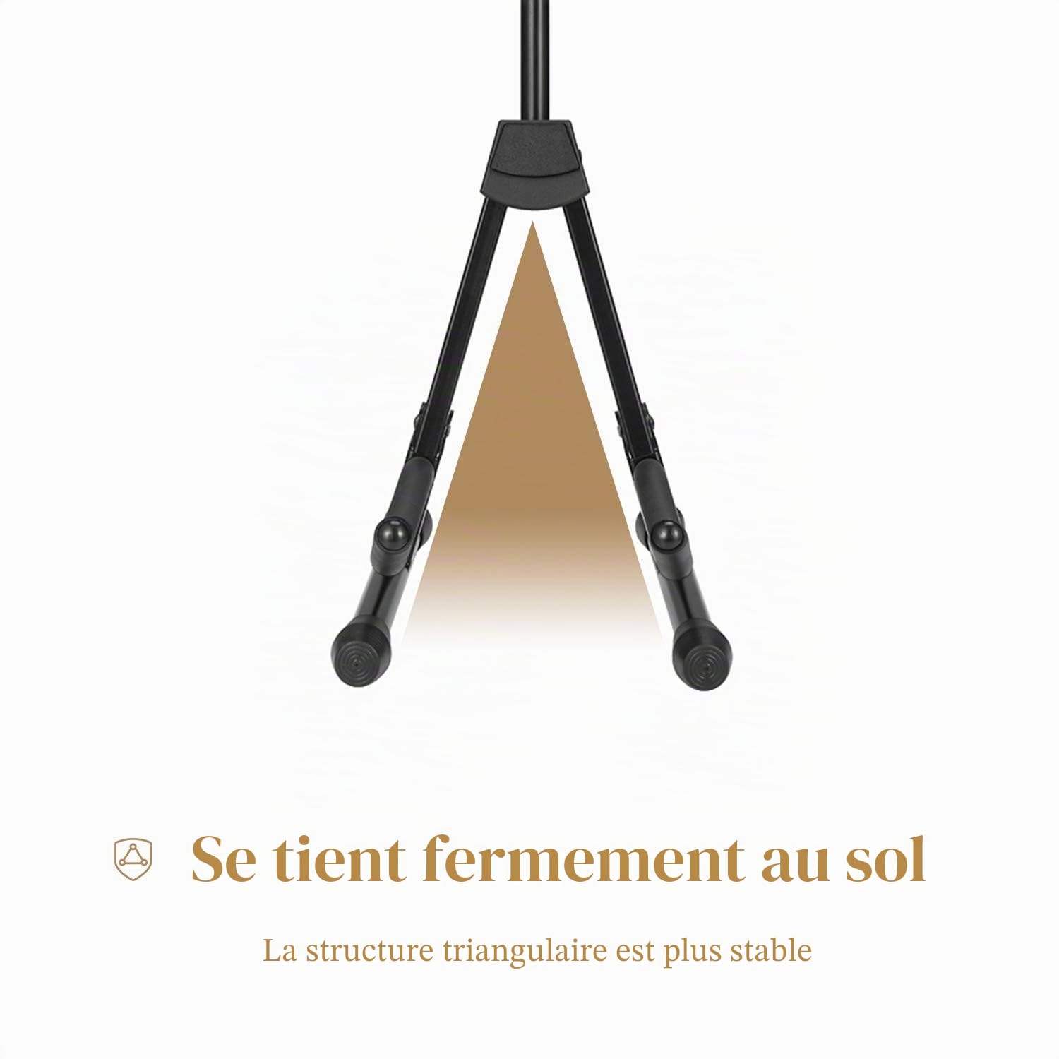 Eastar Support de violon avec support d'archet portable, support de violon antidérapant réglable en forme de A pour guitare/violon/alto/ukulélé/mandoline, facile à monter et à démonter