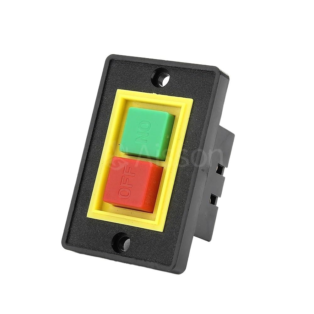 Interrupteur démarrage bouton d'arrêt AC 380 V table scie