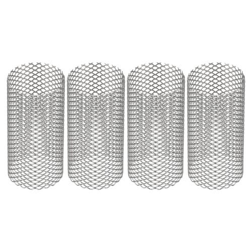 Image of PATIKIL 4 Pcs 22mm OD Strainer Mesh, 42mm H Screen Y Shaped Strainer Filter Valve Mesh Screen 304 Stainless Steel Strainer Mesh for Debris Pump Water Oil Separation