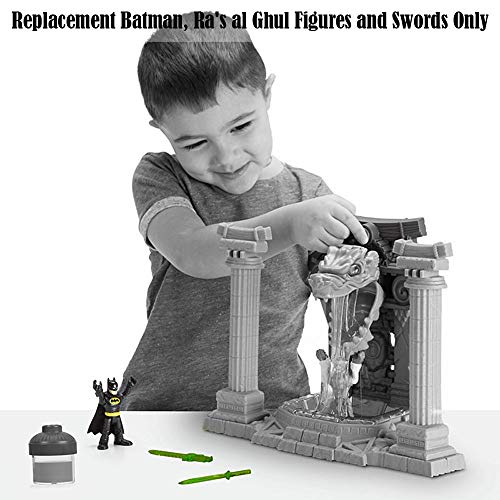 Replacement Parts For Imgx Batman Ooze Pit - Imaginext Dc Super Friends Batman Ooze Pit Fmx64 - Replacement Batman, Ra's Al Ghul Figures And Swords #TOP3