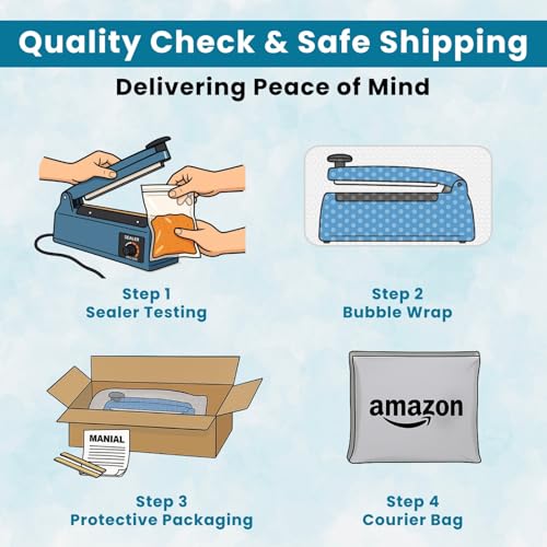 Image of Delivery Pax 16 Inch Impulse Sealer Machine | Heat Sealing Machine for Food Packets | Packet Sealer for Packaging & Packing | Cover Sealing Machine | Ideal for Home & Light Commercial Use