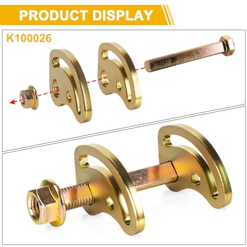 Front Upper Control Arm Alignment Cam Bolts Kit for K100026, ±1.5° Camber Caster Adjustment, Compatible with Silverado Sierra 1500 2500 3500, Fixes Tire Wear & Steering Pull, 4-Pack Heavy Duty Kit by PSLER - Image 5