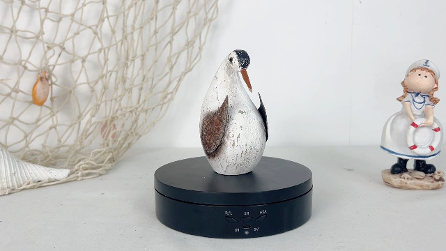 Estatua Decorativa de Pájaro Marino de Madera 4.3 in miniatura 7
