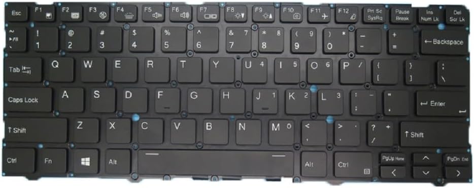 Laptop Keyboard for System76 Lemur Pro (lemp11) English US with Backlit Black New