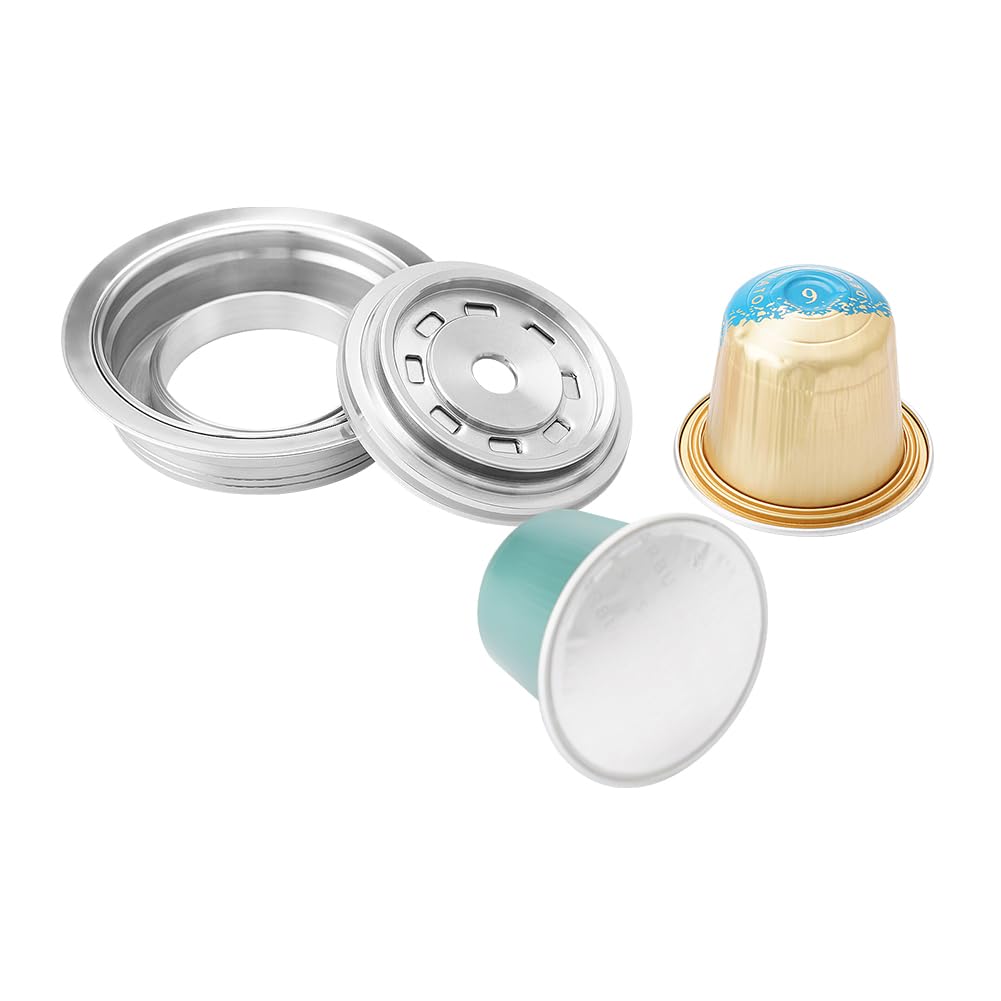 Coffee Pods Adapter Converter Stainless Steel Coffee Capsule Adapter DIY Your Coffee Flavor Coffee Pod Adapter for Nespresso Vertuo