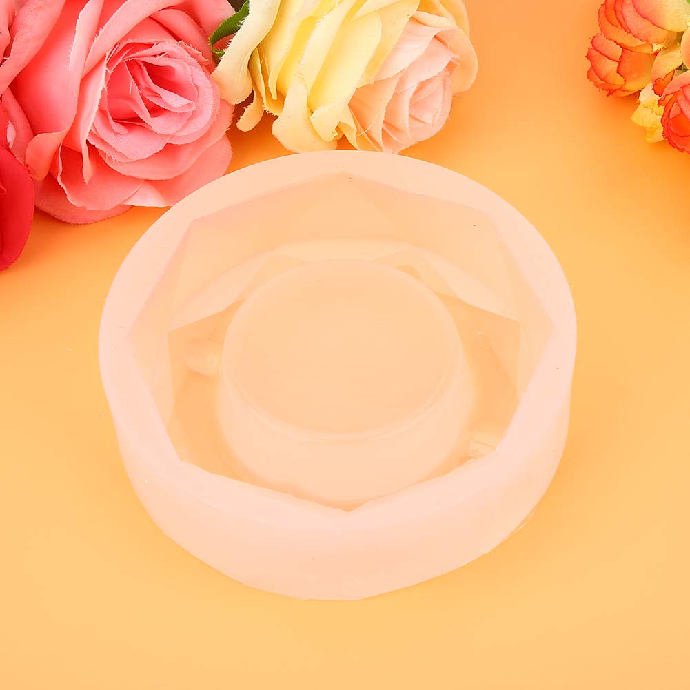 Stampo In Silicone Per Posacenere Fai Da Te In Resina | Base Rotonda 8,5 Cm, Per Epossidica E Cemento